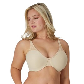 Bali Women's Passion for Comfort Minimizer, Full-Coverage Underwire Bra, Seamless Cups, Soft Taupe, 40G