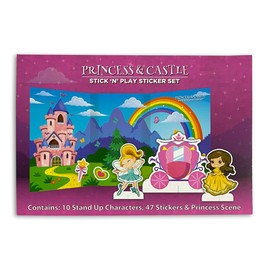 Make a Scene with Princess & Castle Stickers for Children, Kids, Toddlers, Adults - Scrapbook Craft Activities and Party Bag Filler Favours - Ballerina, Wand, Fairy, Sticker Pack for Boys Girls