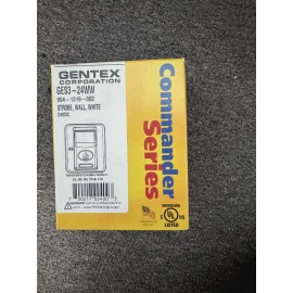 Gentex NEW GENTEX GES3-24WW Commander Series Strobe Wall Mount 904-1319-002 White