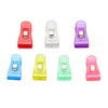 100 Pcs Plastic Clip Colorful Clear Clothespins Photos Crafts Memos