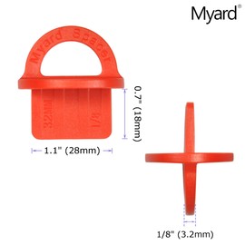 Myard DJS-MIX Mix Pack Deck Board Jig Spacer Rings for Pressure Treated, Composite, PVC, Plank, Hardwood Decking Tool (5 Sizes x 4 ea, Total 20-Pack)