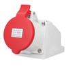 Industrial Connector Socket 32A 3P+N+E IP44 Waterproof Dustproof Surface Mounted