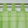 ESLIR Curtains with Tabs Window Curtain Transparent Voile Green W