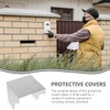 Operitacx Doorbell Cover Weatherproof Stainless Steel Door Access Protective Cover