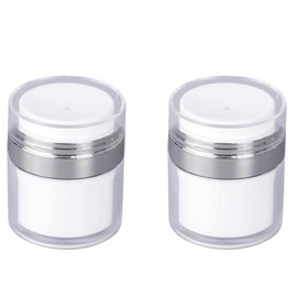 Monaco Olive Pumping Pump Vacuum Cosmetic Cream Subdivision Container 15ml, 2 Pieces / 모나코올리브 펌핑 펌프 진공 화장품 크림 소분 용기 15ml, 2개