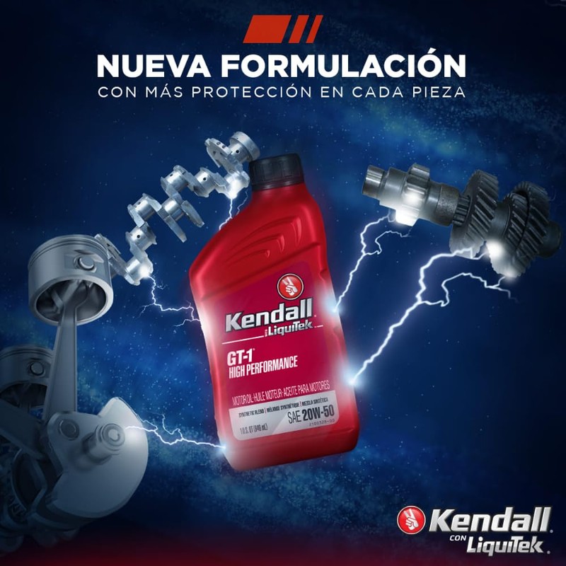 Kendall GT-1 Competition 20w-50 w/Ti - 12/1 qt. Case