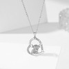 Fryneauy Cow Necklace for Women 925 Sterling Silver Cow Pendant