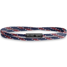 Motti Way Nautical Durable Multicolour Rope Cord Unisex Waterproof Bracelet with Magnetic Clasp for Men & Women, XL-XXL Size