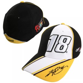 Chase Kyle Busch Chase Authentics #18 M&M's BackStretch Fitted Hat FREE