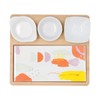 Quid Kaleido Bamboo Ceramic Snack Board, 23 x 19.5 x