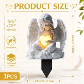 Memorial Garden Ornaments, Angel Garden Ornaments, Angel Ornament for Garden