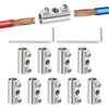 PATIKIL Steel Wire Rope Cable Clamp, 10 Pack M5 Wire