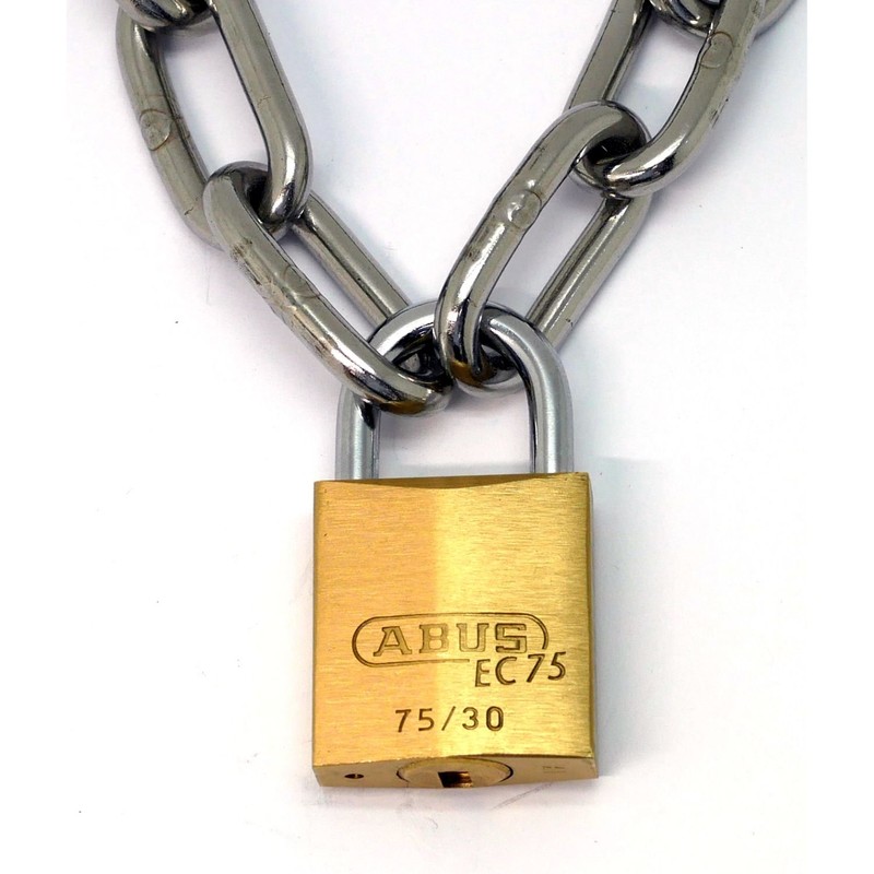 ABUS Brass Padlock EC75/30 KA Dimple Cylinder Number