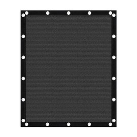 Amagenix 90% Dark Grey Sun Shade Cloth with Grommets, 17'X 17' Sun Screens Pergola Shade Cover Canopy for Outdoor Garden Patio Porch