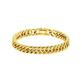 Gold Bracelets for Men Women Curb Link Chain Mens Chain Bracelet