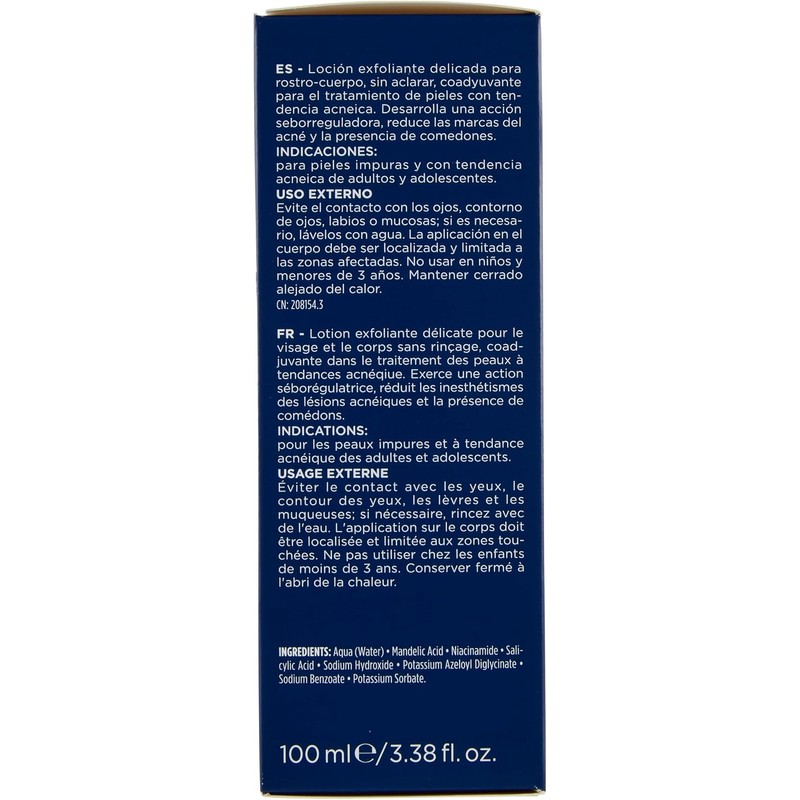 Rilastil Acnestil Micropeeling 100ml Loción exfoliante para cara y cuerpo