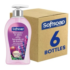 Softsoap Lavender Shea Liquid Hand Soap 11.25 Oz Pack of 6 Moisturizing Clean