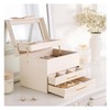 Lolalet Jewelry Box, Clear Window Jewelry Organizer with Drawer for