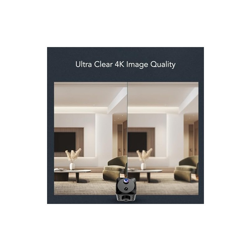 Mini Security Camera, 4K 4G WiFi Wireless Smart Nanny Camera