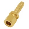 Joywayus 2PCS Brass Fuel Line Adapter 5/16" Compression Tube OD