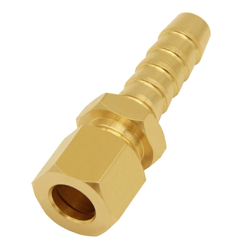 Joywayus 2PCS Brass Fuel Line Adapter 5/16" Compression Tube OD