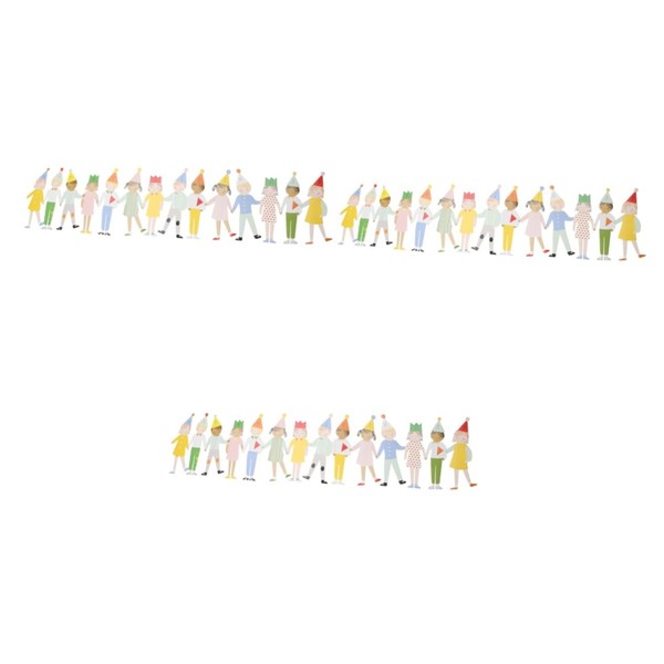 Operitacx 3pcs Hand Hand Birthday Greeting Cards Adorable Party Adornment