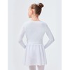 tanzmuster Children's Ballet Long-Sleeved Top Mia in Wrap Look Made