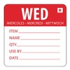 Vogue Day of the Week Prepared Wednesday Red - (Roll