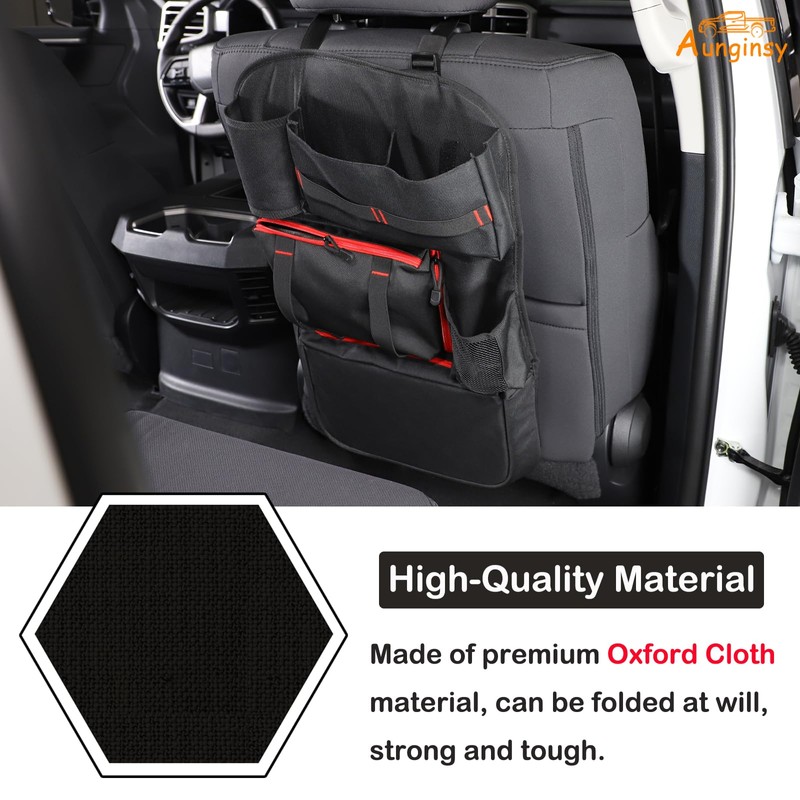 Aunginsy Back Seat Car Organizer Compatible with Toyota Tundra 2022-2025