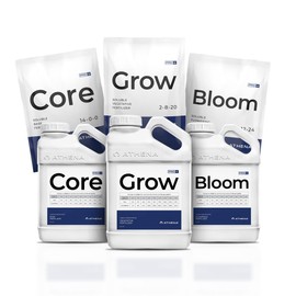 Athena Pro Mix Kit - Conc. Complete Hydroponics Fertilizer Solution - Pro Core, Pro Bloom, Pro Grow with Mixing Jug (2 lb)