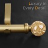 2 Pack Gold Curtain Rods for Windows 48 to 84
