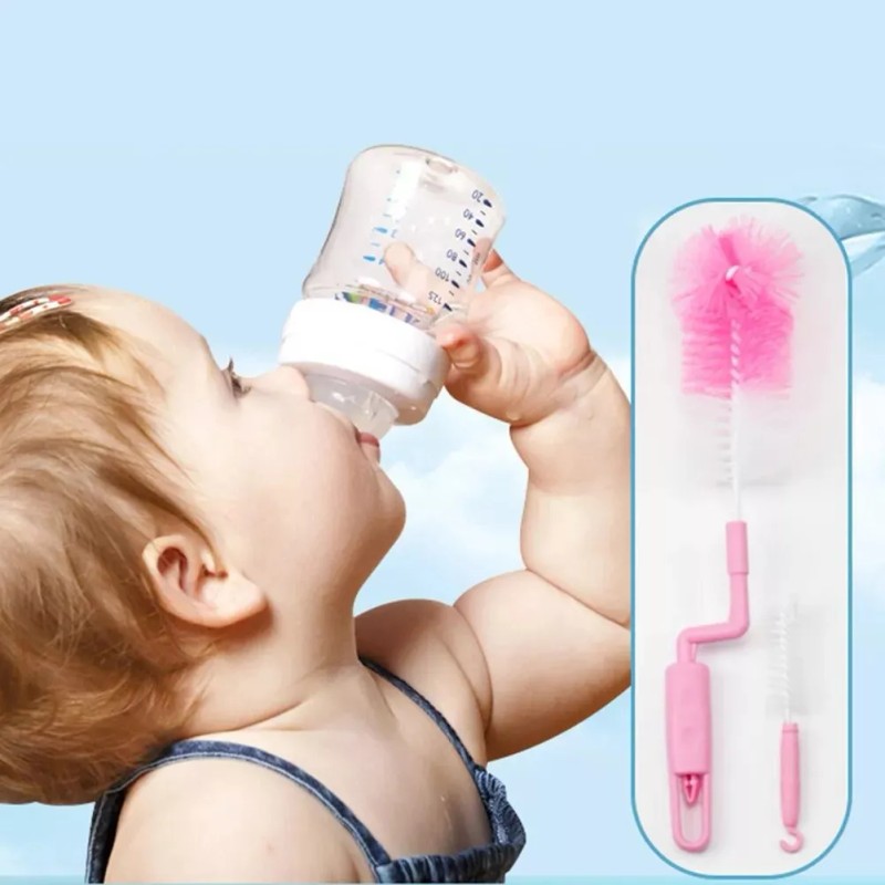 Plasticocina Kit Juego Cepillo Lava Biberones Portátil Para Biberón 2