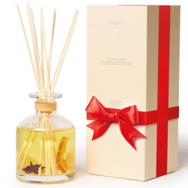 Benevolence LA Reed Diffuser, Orange, Cedarwood & Clove Scent Diffuser for Home with Oil Diffuser Sticks | Sun Kissed Collection Diffusers for Home