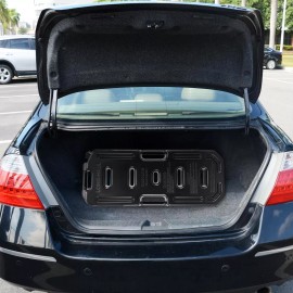 WARRENAU 30L Fuel Tank Pack Gas Container Fuel Can Fit For Jeep ATV UTV Polaris RZR Black