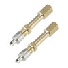 X AUTOHAUX 2pcs 50mm/1.97" Auto Tire Valve Stem Air Inflation