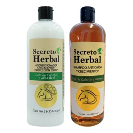 Kit Shampoo Anticada Y Acondicionador Secreto Herbal 1l
