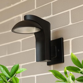 LLUOTE Dimmable LED Outdoor Wall Light,Lamps can be rotated 350 degreest, Porch Sconces Wall Mounted Lighting, 10%-100% Dimmable, 3000K, IP65 Waterproof for Outdoor Decor Patio Front Door Entryway