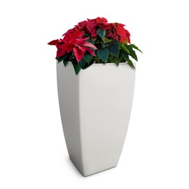 Mayne Kobi 32in Tall Planter - White - 17.5in L x 17.5in W x 32in H - with 12 Gallon Built-in Water Reservoir (8887-W)