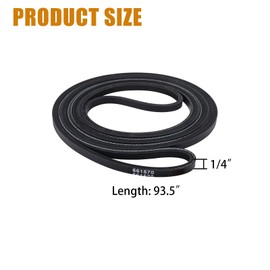 Dryer Drum Belt 661570 661570V Compatible with Whirlpool Kenmore