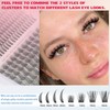Wispy Lash Clusters with Spikes Natural Eyelash Extensions Fairy Lash