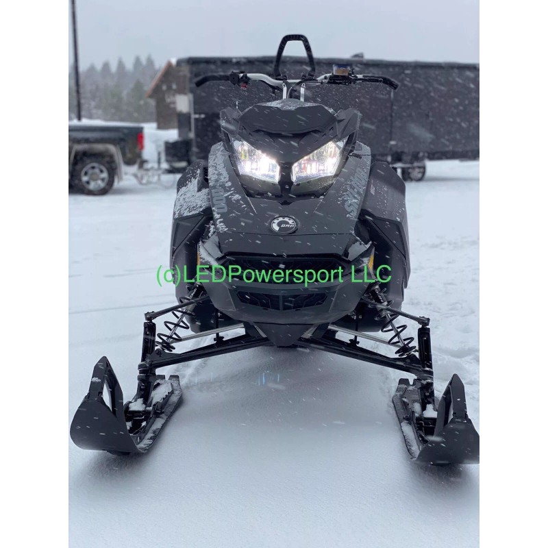 FT Fits ALL Lynx Boondocker Snowmobiles LED Headlight UPGRADE Kit
