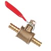 Dapetz ® Brass Ball Valve 6mm Red Lever Inline Hose