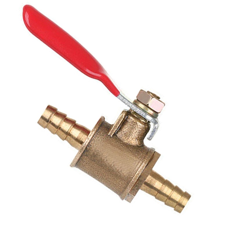 Dapetz ® Brass Ball Valve 6mm Red Lever Inline Hose