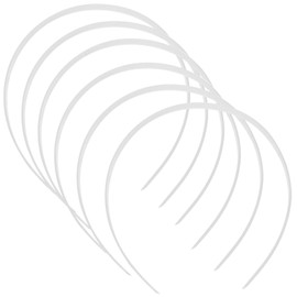 FRCOLOR 12Pcs Plain Headbands, Diy Hair Bands Clear Headbands Plain Headbands No Teeth Plastic Clear Elastic Hair Bands