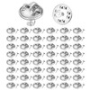 Butterfly Pins,Badge Pins,Pin Backs for Badges,Sliver 50Pcs,Pin Backs Locking Pin