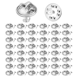 Butterfly Pins,Badge Pins,Pin Backs for Badges,Sliver 50Pcs,Pin Backs Locking Pin Keepers,Metal Pin Fasteners,Pin Locks for Badges,Brooch Backs,Pins for Badges,Badges Pin,Backs Safety Clasp Brooch