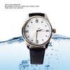 Men Quartz Watch Double Calendar Accurate Time PU Leather Strap