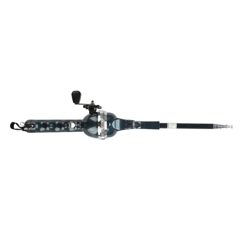 Lightweight Plastic Folding Integrated Fishing Rod and Enclosed Reel Tackle