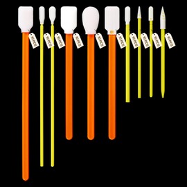 10 Type-100Pcs Cleaning Swab Kit Microfiber Knitted Polyester Swab Sticks, Lint Free Swabs for Printer, Camera, Optics Lens, Gun, Cleaning Swab Kitip, Lab Swabs, Automotive Detailing