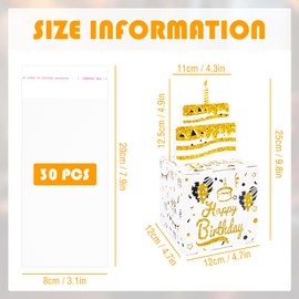 Money Gifts Birthday, Surprise Gift Box, Money Box for Surprise Gift, Gift Box with 50 Pieces Transparent Bags, DIY Money Gifts for Parents, Lovers, Children and Friends - White